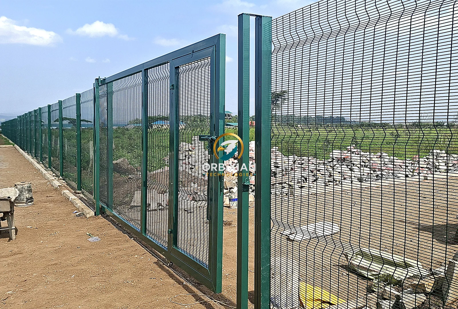 Clearview security gate and perimeter fence installation in Nakuru