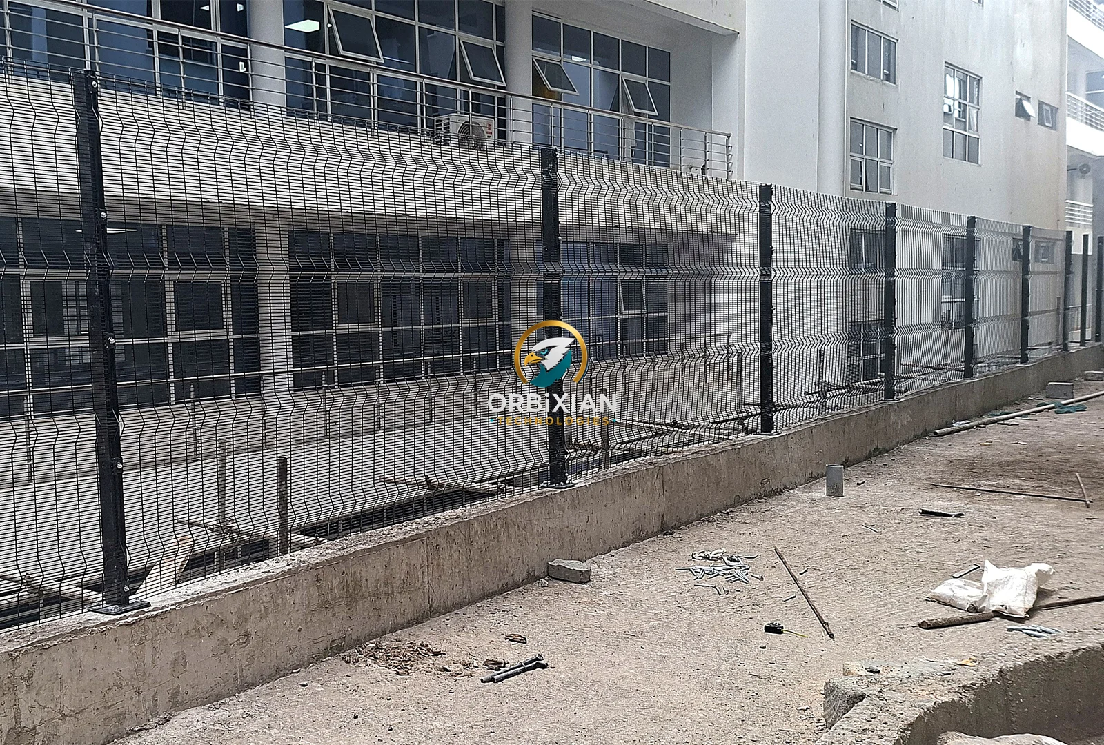 1.8m anti-climb welded mesh fencing protecting an urban property in Westlands