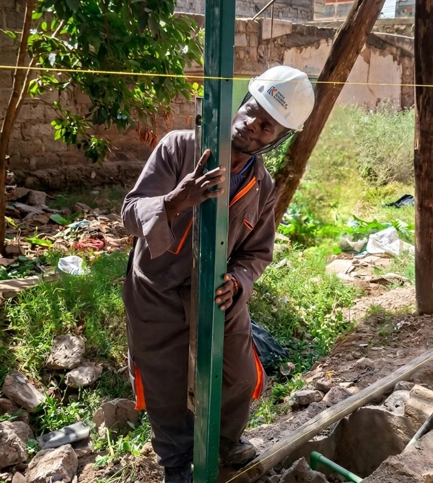 Clearview security fence installation in Kenya